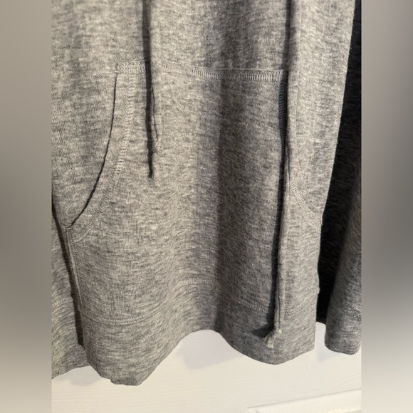 NY Collection Gray Cowl Neck Hooded Sweatshirt 3X - Picture 4 of 10